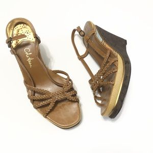 Cole Haan Brown Cork Wedge